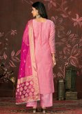 Pink color Designer Organza Trendy Salwar Kameez - 2
