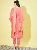 Pink color Embroidered Chanderi Trendy Salwar Suit - 2