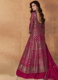 Pink color Georgette Readymade Lehenga Choli with Sequins Work - 2