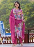 Pink color Georgette Salwar Suit with Digital Print - 3