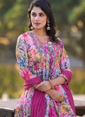 Pink color Georgette Salwar Suit with Digital Print - 4