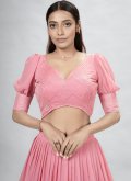 Pink color Mukesh Georgette Lehenga Choli - 3