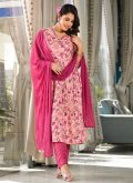 Pink color Muslin Trendy Salwar Kameez with Digital Print - 2