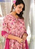Pink color Muslin Trendy Salwar Kameez with Digital Print - 3
