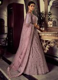 Pink color Sequins Work Net Lehenga Choli - 2