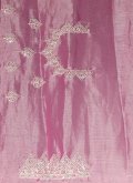 Pink Contemporary Saree in Silk with Embroidered - 2