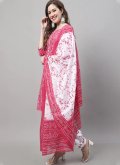 Pink Cotton  Printed Trendy Salwar Kameez - 1