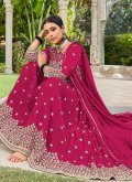 Pink Georgette Sequins Work Trendy Salwar Kameez - 2