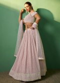 Pink Lehenga Choli in Georgette with Embroidered - 2