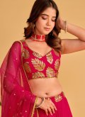 Pink Lehenga Choli in Georgette with Embroidered - 4