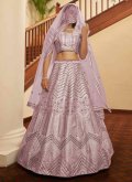 Pink Lehenga Choli in Silk with Embroidered - 2