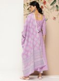 Pink Salwar Suit in Cotton  with Printed - 2