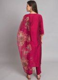 Pink Salwar Suit in Silk with Embroidered - 1