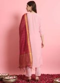 Pink Silk Blend Embroidered Trendy Salwar Suit for Ceremonial - 2