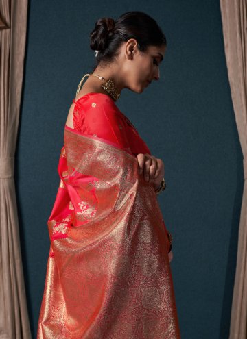 Pink Silk Designer Designer Saree