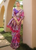 Pink Silk Woven Contemporary Saree for Bridal - 3