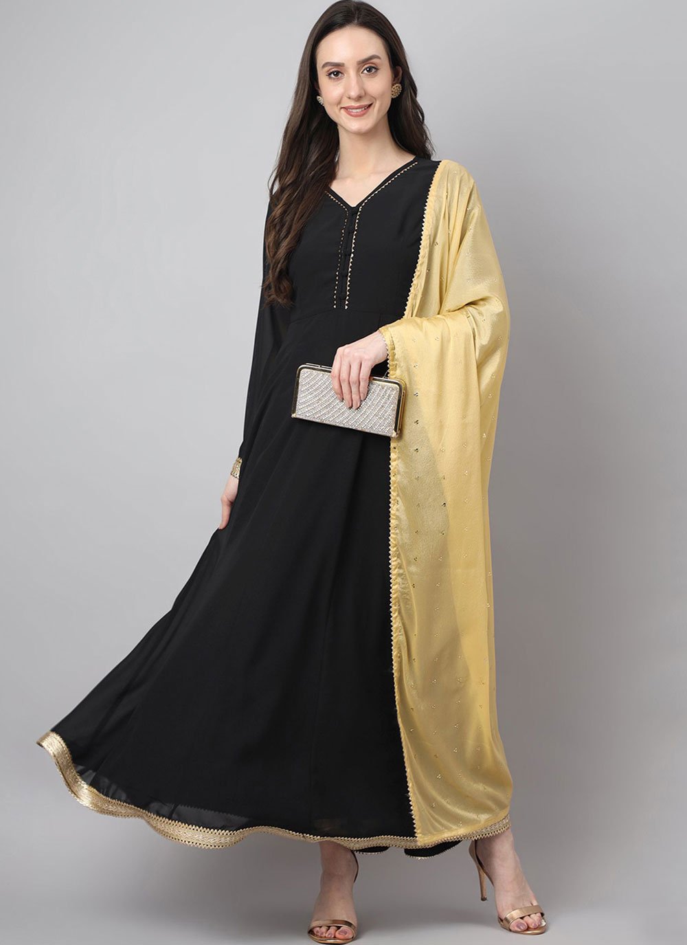 Buy Black Sarees for Women by Avantika Fashion Online | Ajio.com