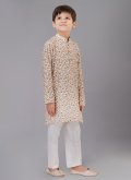 Polyester Kurta Pyjama in Multi Colour Enhanced with Digital Print - 2