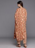 Printed Blended Cotton Multi Colour Salwar Suit - 1