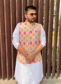 Printed Cotton  Multi Colour Nehru Jackets - 1