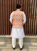 Printed Cotton  Multi Colour Nehru Jackets - 3