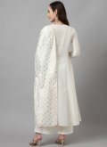 Printed Cotton  White Trendy Salwar Suit - 2