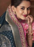 puredola Designer Saree in Grey Enhanced with Border - 1
