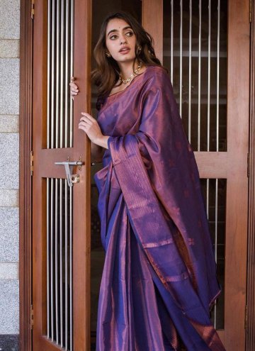 Purple Banarasi Designer Classic Designer Saree for Ceremonial