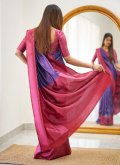 Purple Banarasi Woven Contemporary Saree - 2