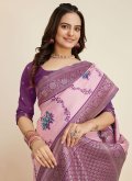 Purple Banarasi Woven Trendy Saree for Ceremonial - 3