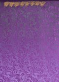 Purple color Brasso Classic Designer Saree with Hand Work - 2
