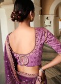 Purple Silk Border Designer Saree for Ceremonial - 2