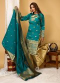 Rama Art Silk Woven Trendy Salwar Kameez - 2