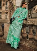 Rama Classic Designer Saree in Handloom Cotton with Chikankari Work - 1