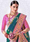 Rama Classic Designer Saree in Silk with Woven - 1
