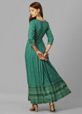 Rama color Designer Rayon Gown - 2