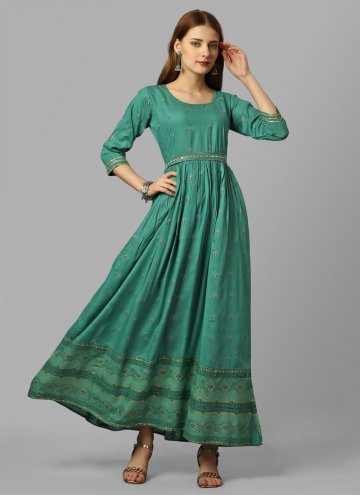 Rama color Designer Rayon Gown