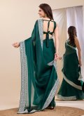 Rama Contemporary Saree in Silk with Embroidered - 2