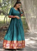 Rama Cotton  Woven Designer Gown for Ceremonial - 1
