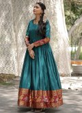 Rama Cotton  Woven Designer Gown for Ceremonial - 2