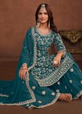 Rama Designer Salwar Kameez in Faux Georgette with Embroidered - 2