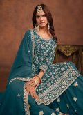 Rama Designer Salwar Kameez in Faux Georgette with Embroidered - 3