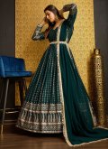 Rama Faux Georgette Foil Print Designer Gown for Party - 2