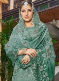 Rama Georgette Buttons Trendy Salwar Kameez for Engagement - 1
