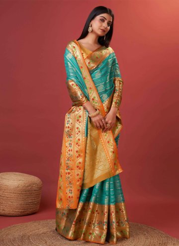 Rama Silk Woven Classic Designer Saree