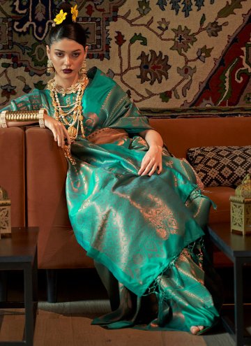 Rama Silk Woven Designer Saree