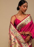 Rani Art Banarasi Silk Woven Trendy Saree for Engagement - 1