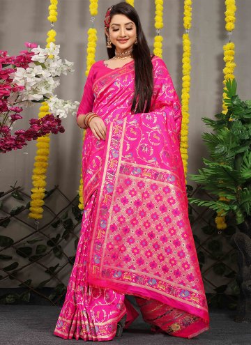 Rani Banarasi Jacquard Work Designer Saree for Cer