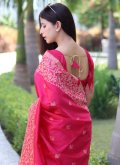 Rani Handloom Silk Woven Casual Saree - 1