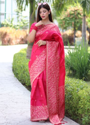 Rani Handloom Silk Woven Casual Saree